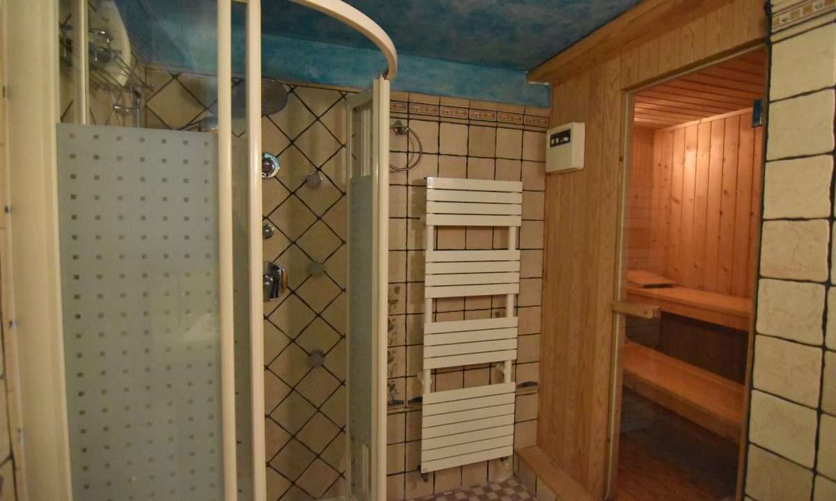 Sauna y ducha